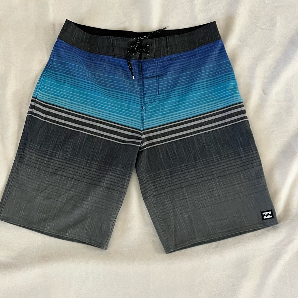 Billabong Men's Blue and Black Board Shorts